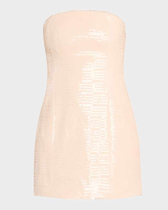 Elsie Strapless Sequin Mini Dress
